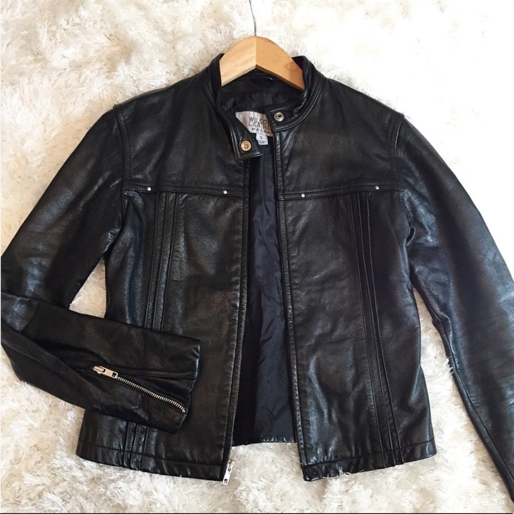 🖤Amazing Black Leather Motorcycle Jacket 🖤